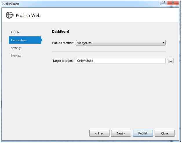 navigates to Connection